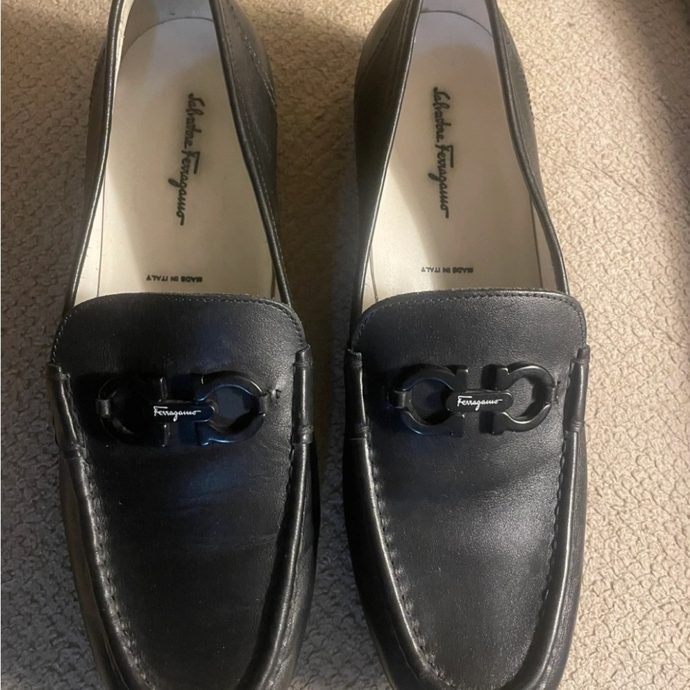 Salvatore Ferragamo Women's Black Loafers